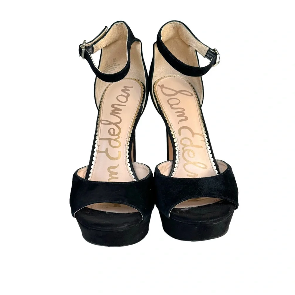 Sam Edelman Wallace Pumps Black Suede Sandals